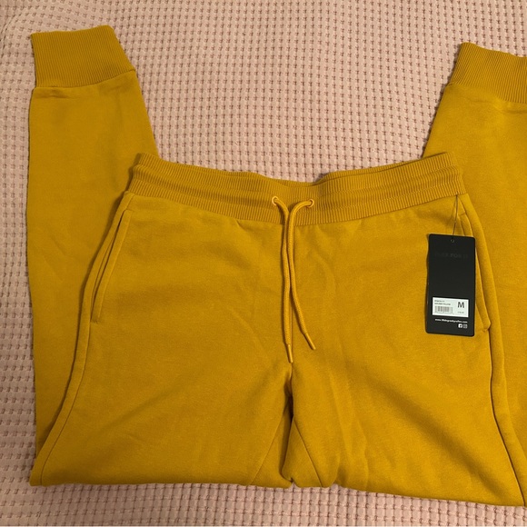 90 Degree By Reflex Mustard Jogger Pants NWT - Picture 2 of 4